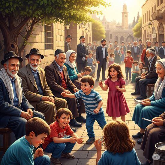 עוֹד יֵשְׁבוּ זְקֵנִים וּזְקֵנוֹת בִּרְחֹבוֹת יְרוּשָׁלִָם
